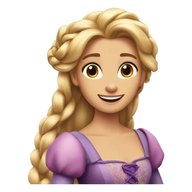Rapunzel celebrating birthday sticker