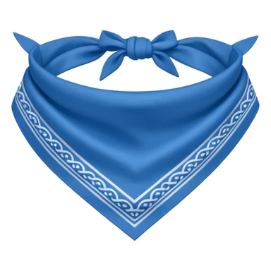 Blue bandana sticker