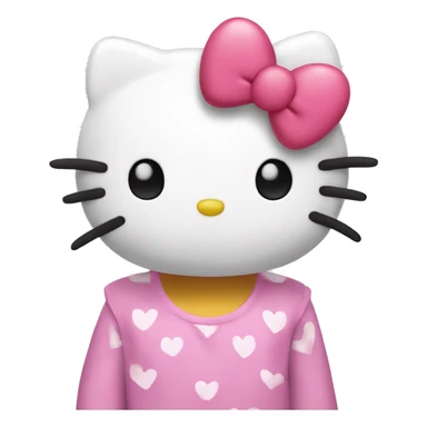 Hello kitty with hearts sticker