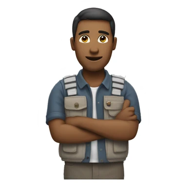 Un homme avec les mains dans ses poches sticker