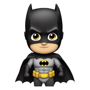 Small Baby Batman in love  sticker