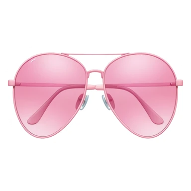 teardrop shaped pink frameless sunglasses, Y2K aesthetic, early 2000s style sticker