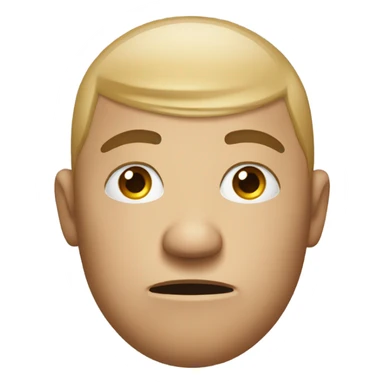 standard emoji with eyes looking to the side in a judgemental manner sticker
