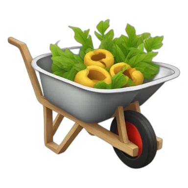 stick wheelbarrow sticker