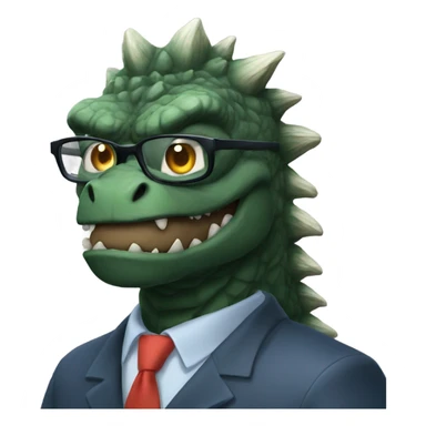 Professor Godzilla sticker