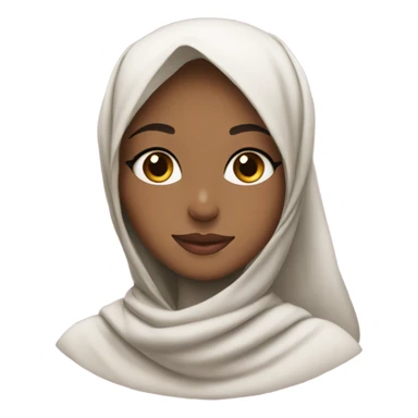 Hijabi girl with heart in her eyes  sticker