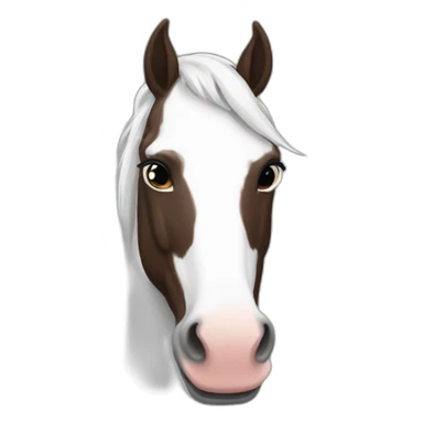piebald horse sticker