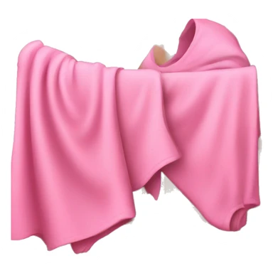 laundry basket with pink clothing inside sticker