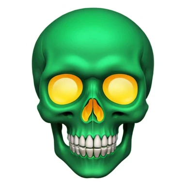 skull emoji use in whatsapp or instagram with green screen  sticker