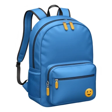blue small backpack sticker