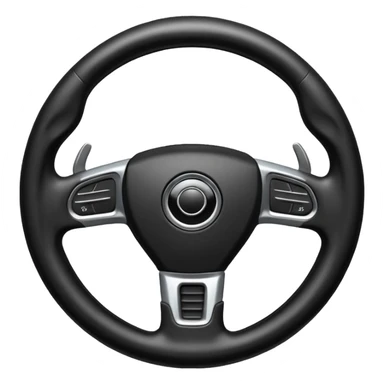 Create a emoji of car steering sticker