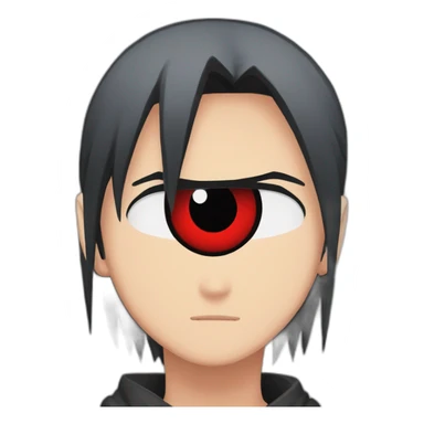 Itachi Uchiha using sharingan sticker