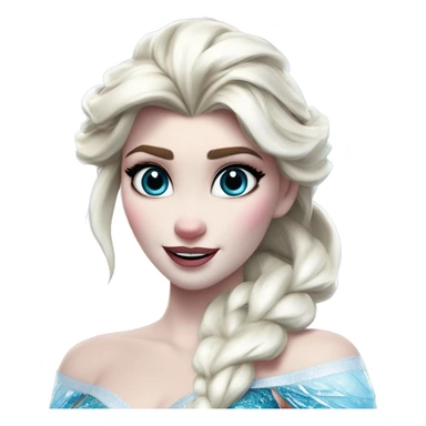Warcraft award winning frozen ice Elsa in Marvel Avengers style, oil paint, mysterious eyes, intricate lips, masterpiece pose, odd perspective, beautiful, desirable, logical sticker