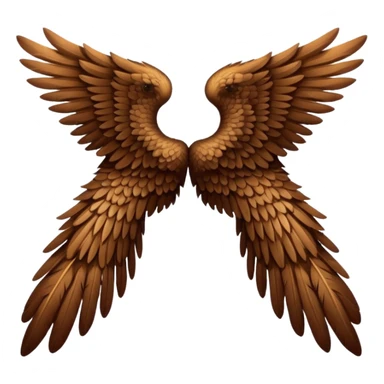 Brown wings only  sticker