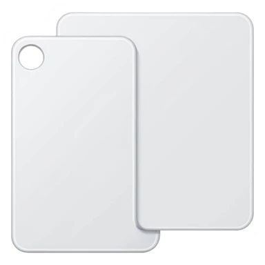 white card flat sticker