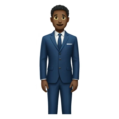 dark blue suit  sticker