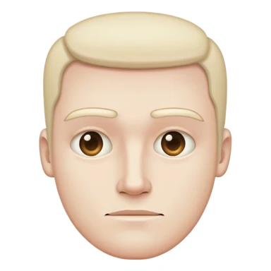 man with rectangle shaped head sticker