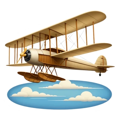 Wright flyer gliding for the first time  sticker