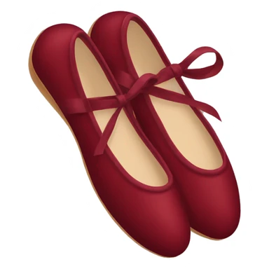 dark red ballerina shoes sticker