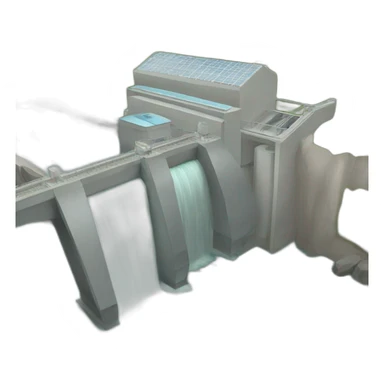 hydropower station sticker