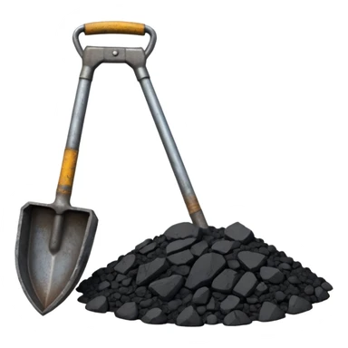 Double-ended coal mining pick sticker