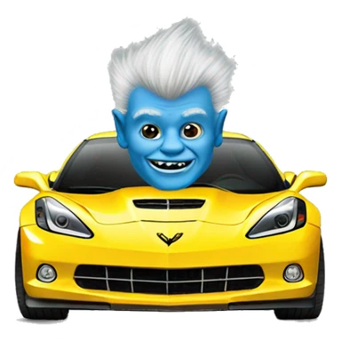 Troll on a corvette  sticker