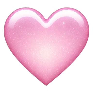 Light pink heart with sparkle sticker