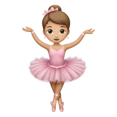 A cappuccino cup wearing a tutu and dancing gracefully like a ballerina sticker