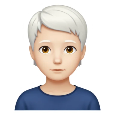 idosa cabelo branco curto sticker