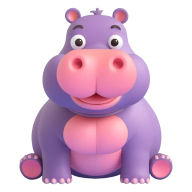 Hippopotamus sticker