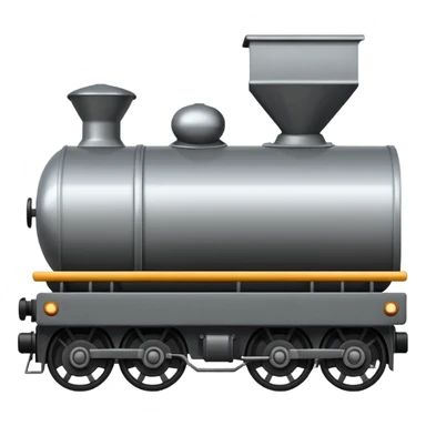 A cargo train, classic emoji style, variant 1 sticker
