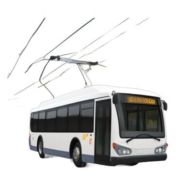 modern trolleybus sticker