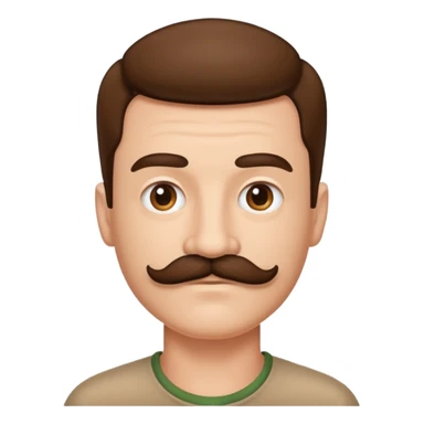 picture 2 with another style of mustache sticker