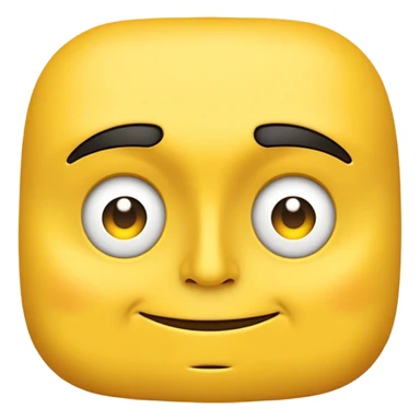 Condescending smug yellow face  sticker
