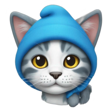smurf cat sticker