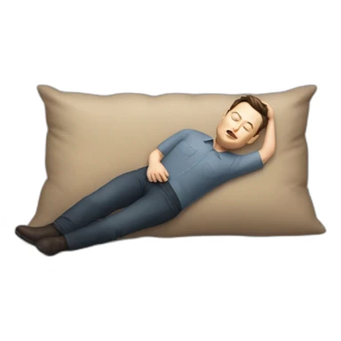 Elon-musk qui dort sticker