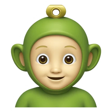teletubby green sticker