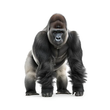 Gorilla white background sticker