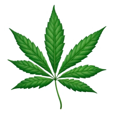 una hoja de marihuana  sticker