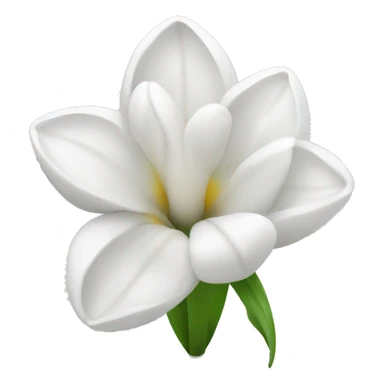 White tuilpe sticker