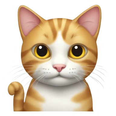 Cat with fish  sticker