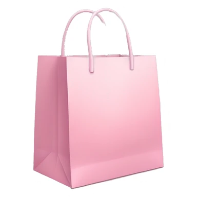 pastel pink shopping bag sticker