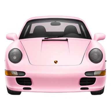light pink Porsche  sticker