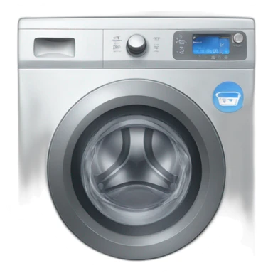 Washing machine with face sticker