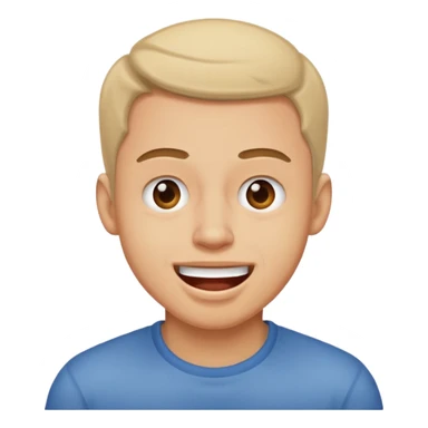 A guy trying not to laugh sticker