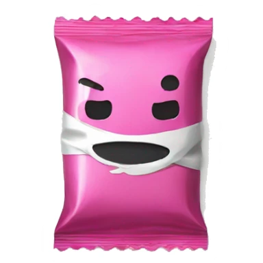candy in a wrapper without a face sticker