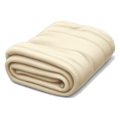 Cream colored blanket folded sticker