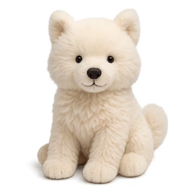 jellycat stuffed plush samoyed puppy sticker