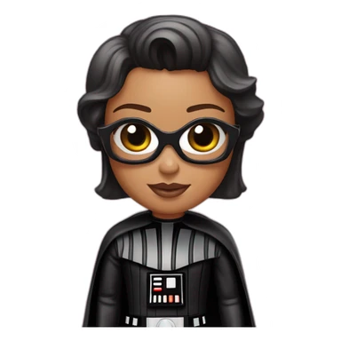 Darth Vader in a barbie costume sticker