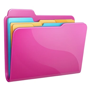mix pink folder sticker